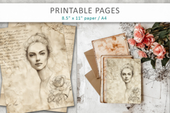 hand drawn sketch vintage paper, paper craft Product Image 7