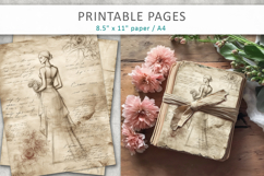 hand drawn sketch vintage paper, aged paper style Product Image 3