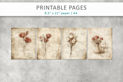 hand drawn sketch vintage paper, antique texture Product Image 2