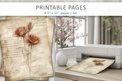 hand drawn sketch vintage paper, antique texture Product Image 5