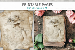 hand drawn sketch vintage paper, aged paper style Product Image 3