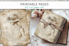 hand drawn sketch vintage paper, aged paper style Product Image 5