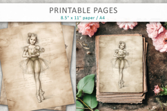 hand drawn sketch vintage paper, paper craft design Product Image 3