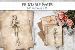 hand drawn sketch vintage paper, paper craft design Product Image 7