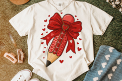 Pencil Teacher Valentine's Day PNG, Teacher Life PNG, Xoxo Product Image 5