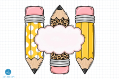 Pencils PNG,Back to School Sublimation Designs Product Image 1