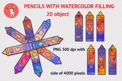 PENCILS WITH WATERCOLOR FILLING Product Image 1