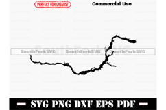 Pend Oreille River BC CA Map SVG PNG DXF EPS PDF Product Image 1