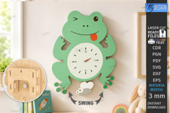 Pendulum Wall Clock Laser Cut Bundle | 3D Layered Clock SVG Product Image 7