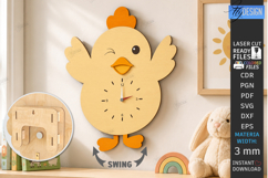 Pendulum Wall Clock Laser Cut Bundle | 3D Layered Clock SVG Product Image 9