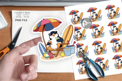 Summer Penguin Sticker Product Image 1