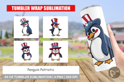 Tumbler Penguin Patriotic Product Image 1