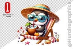 Cute Penguin Clipart - PNG File Product Image 1