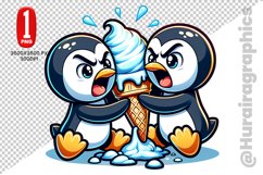 Cute Penguin Clipart - PNG File Product Image 1