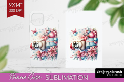Penguin Pastel Christmas Phone Case PNG Coquette Xmas Case Product Image 1