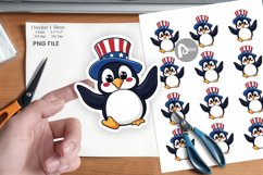 Penguin Patriotic Sticker Product Image 1