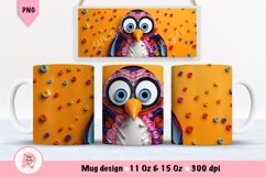 Penguin Mug Wrap Sublimation Designs, 3d Mug, Penguin Png