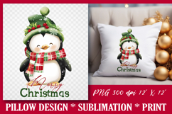 Christmas Pillow Sublimation PNG | Cushion Design Product Image 2