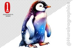 Cute Penguin Clipart - PNG File Product Image 1