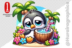 Cute Penguin Clipart - PNG File Product Image 1