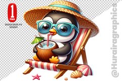Cute Penguin Clipart - PNG File Product Image 1