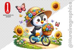 Cute Penguin Clipart - PNG File Product Image 1