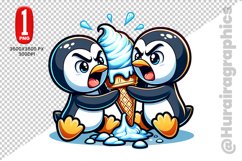 Cute Penguin Clipart - PNG File Product Image 1