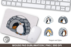 Mouse Pad Penguin and Igloo Product Image 1