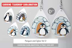 Earring Penguin and Igloo Product Image 1