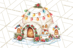 Christmas Penguin PNG Cute Kawaii Holiday Clipart Product Image 2