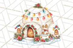 Christmas Penguin PNG Cute Kawaii Holiday Clipart Product Image 2