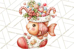 Christmas Penguin PNG Cute Kawaii Holiday Clipart Product Image 3