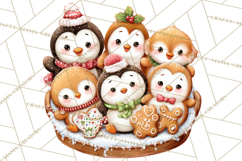 Christmas Penguin PNG Cute Kawaii Holiday Clipart Product Image 4