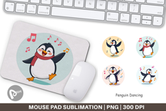Mouse Pad Penguin Dancing Product Image 1