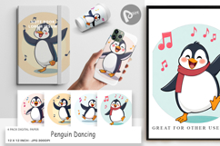Digital Paper Penguin Dancing Product Image 1