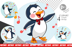 Dancing Penguin Clipart Product Image 1