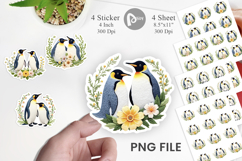 Penguin Embroidery Sticker Product Image 1