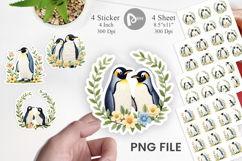 Penguin Embroidery Sticker Product Image 1