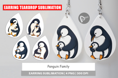 Earring Penguin Family Product Image 1