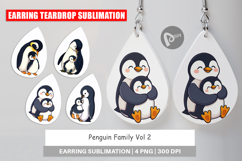 Earring Penguin Family Product Image 1