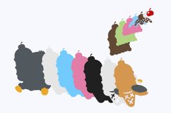 Cute Penguin Ice Cream Kawaii 3D SVG Product Image 3