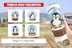 Tumbler Penguin in a Snow Globe Product Image 1