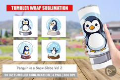 Tumbler Penguin in a Snow Globe Product Image 1
