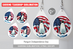 Earring Penguin 4th of July Product Image 1