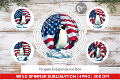 Wind Spinner Penguin 4th of July Product Image 1