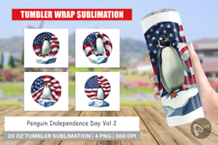 Tumbler Penguin 4th of July Product Image 1