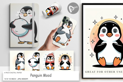 Digital Paper Penguin Mood Product Image 1