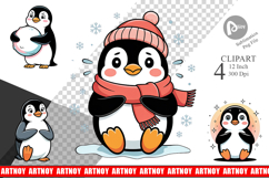Penguin Mood Clipart Product Image 1