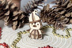 Penguin Christmas Ornament - Laser Cut File, 3d plywood plan Product Image 5