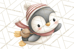 Penguin Post Office Clipart PNG, Cute Mail Carrier Clip Art Product Image 2